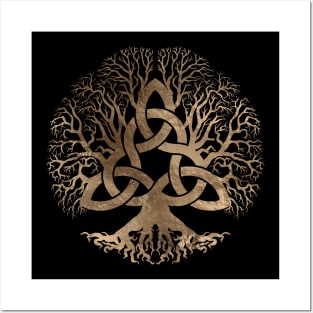 Tree of life -Yggdrasil with Triquetra Posters and Art